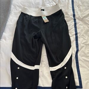 Nike Black and White Track Pants